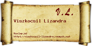 Viszkocsil Lizandra névjegykártya